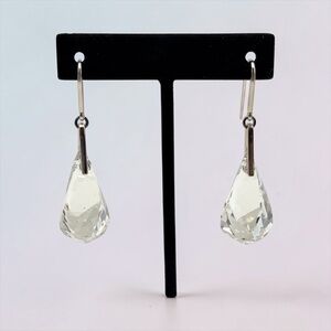 Isabel Marant Silver Tone Swarovski Crystal Drop Earrings – 2” *READ *
